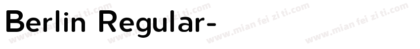 Berlin Regular字体转换